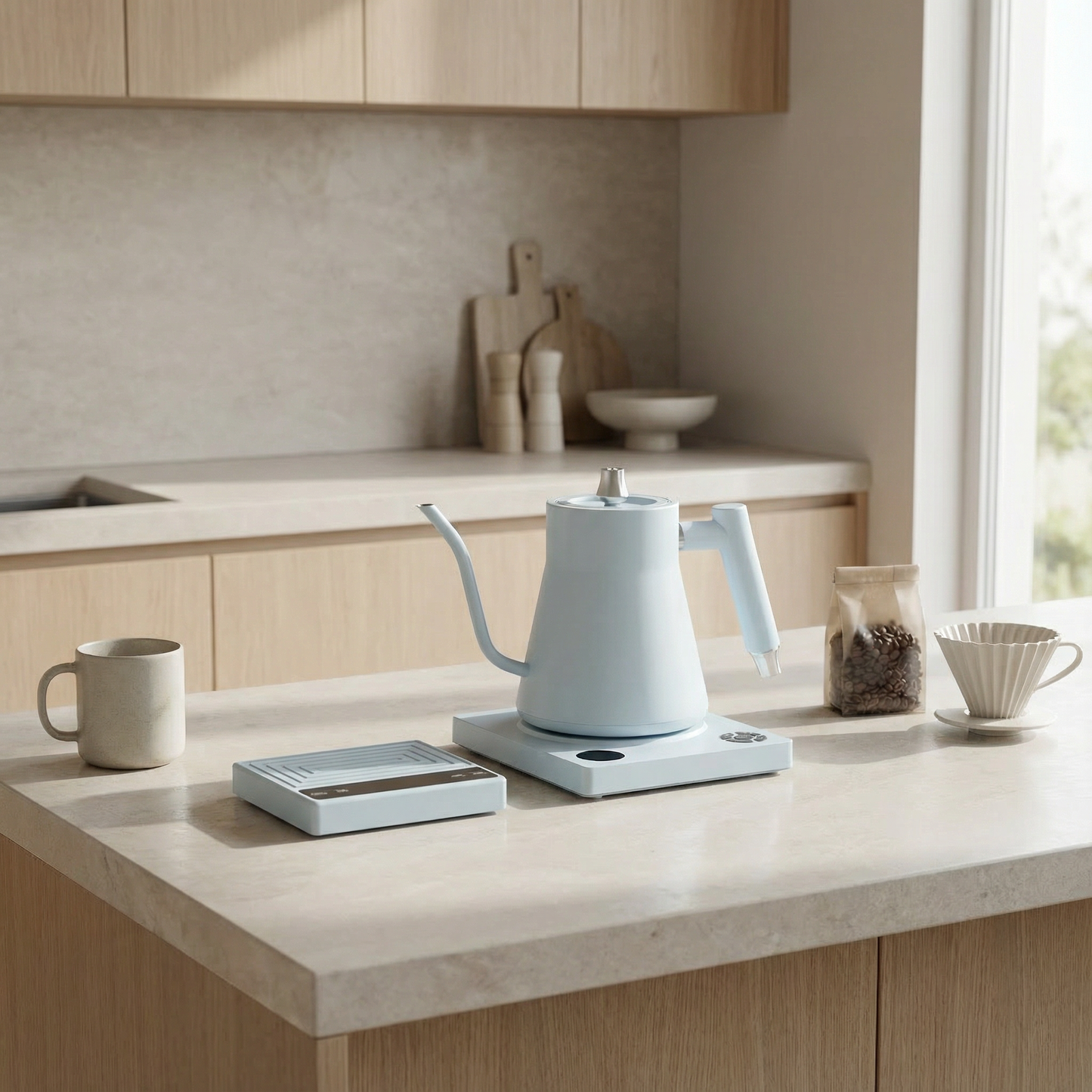 Electric Kettle + Precision Scale Bundle